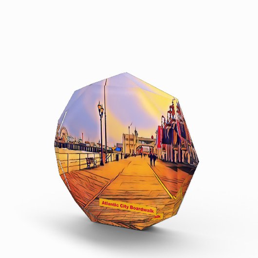 アトランティックシティビーチボードウォークアーポップ・アートのト フォトブロック (右)