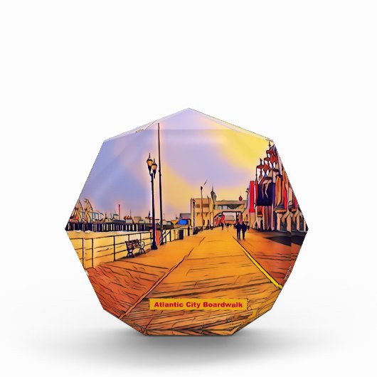 アトランティックシティビーチボードウォークアーポップ・アートのト フォトブロック (正面)