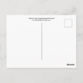 アトランティックシティビーチボードウォークアーポップ・アートのト ポストカード (裏面)