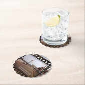 アトランティックシティビーチボードウォークオンフィルム ペーパーコースター (インサイチュ)