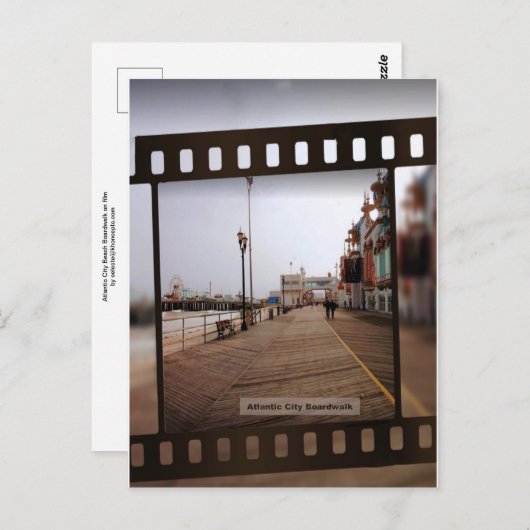 アトランティックシティビーチボードウォークオンフィルム ポストカード (正面/裏面)