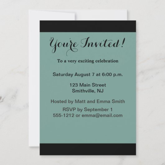 アトランティックシティビーチ美しいヴィンテージアートワーク 招待状 (正面)