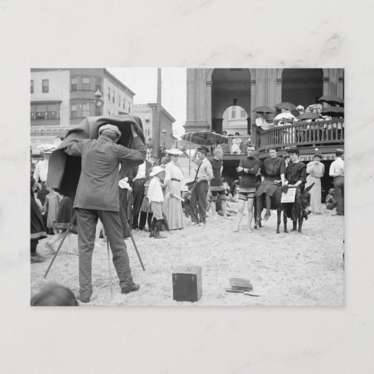 アトランティックシティビーチ, 1890s ポストカード (正面)