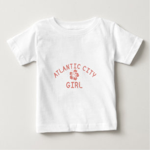 アトランティックシティピンクガール ベビーTシャツ
