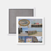 アトランティックシティフォトコラージマグネット マグネット (正面/裏面)