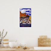 アトランティックシティプリントのヴィンテージ旅行ポスター ポスター (キッチン)