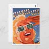 アトランティックシティペンシルベニアビンテージトラベル ポストカード (正面/裏面)