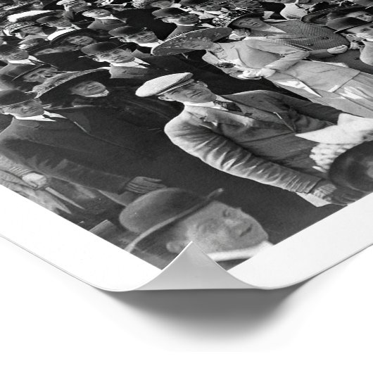 アトランティックシティボードウォークの群衆1911 ポスター (角)