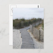 アトランティックシティボードウォークへビーチ ポストカード (正面/裏面)