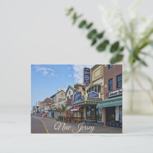 アトランティックシティボードウォークニュージャージーUSA ポストカード (スタンド正面)