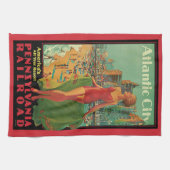 アトランティックシティリゾートペンシルバニア鉄道旅行 キッチンタオル (横)