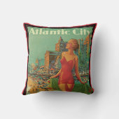 アトランティックシティリゾートペンシルバニア鉄道旅行 クッション (裏面)