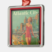 アトランティックシティリゾートペンシルバニア鉄道旅行 メタルオーナメント (左)