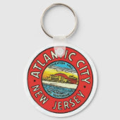 アトランティックシティヴィンテージキーチェーン キーホルダー (正面)