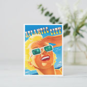 アトランティックシティヴィンテージ旅行はがき ポストカード (スタンド正面)