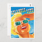 アトランティックシティヴィンテージ旅行はがき ポストカード (正面/裏面)