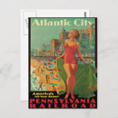 アトランティックシティヴィンテージ旅行 ポストカード (正面/裏面)