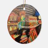 アトランティックシティー絵画ボードウォークオーナメント セラミックオーナメント (左)