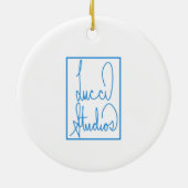 アトランティックシティー絵画ボードウォークオーナメント セラミックオーナメント (裏面)