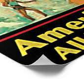 アトランティックシティー、ニュージャージー州ヴィンテージ旅行 ポスター (角)