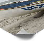 アトランティックシティー、NJライフガードボート ポスター (角)