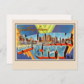 アトランティックシティ大文字葉書からの挨拶 ポストカード (正面/裏面)