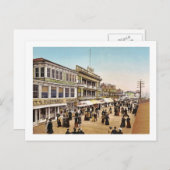 アトランティックシティ1900ヴィンテージのボードウォーク ポストカード (正面/裏面)