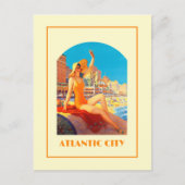 アトランティックシティ1930sピンアップレトロヴィンテージ旅行 ポストカード (正面)