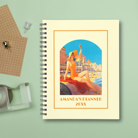 アトランティックシティ1930sピンアップレトロヴィンテージ未加工 プランナー手帳