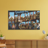 アトランティックシティ、ニュージャージー州 – ラージレターシーン キャンバスプリント (インサイチュ (リビング))