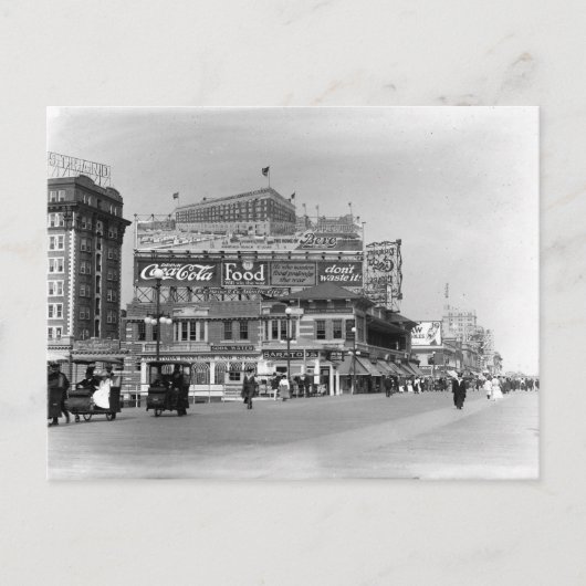 アトランティックシティ、ニュージャージー、ヴィンテージ ポストカード (正面)