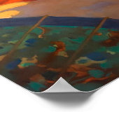 アトランティックシティ，ペンシルバニアのヴィンテージ旅行ポスター ポスター (角)