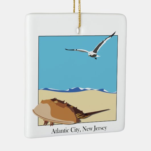 アトランティックシティ, NJホースシューカニシーガルルビーチ セラミックオーナメント (右)