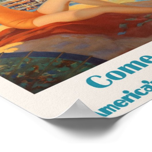 アトランティックシティ、NJ旅行Ad ポスター (角)