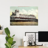 アトランティックシティNJ1909障害橋桟橋 ポスター (ホームオフィス)