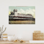 アトランティックシティNJ1909障害橋桟橋 ポスター (キッチン)