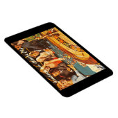 アトランティックシティNJ、賭博、ルーレット、レトロポスト マグネット (右側)