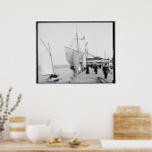 アトランティックシティPier, N.J. c1905ヴィンテージ ポスター (キッチン)