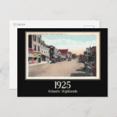 アトランティックハイランズ、ニュージャージー、ヴィンテージ ポストカード (正面/裏面)