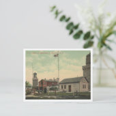 アトランティックハイランズNJナベシックツインライト1911 ポストカード (スタンド正面)