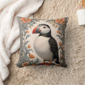 アトランティックパフィンウィリアムインスパイアモリスフローラ クッション (ブランケット)
