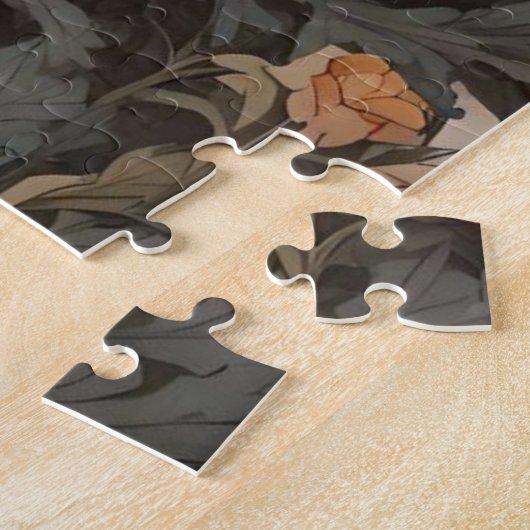 アトランティックパフィンウィリアムインスパイアモリスフローラ ジグソーパズル (側面)