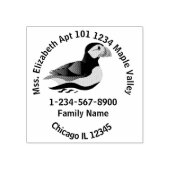 アトランティックパフィンスイミングファミリーホーム連絡情報 ラバースタンプ (インプリント)