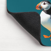 アトランティックパフイン沿岸野生鳥モノグラム マウスパッド (コーナー)