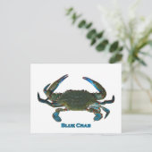 アトランティックブルーカニのロゴ ポストカード (スタンド正面)