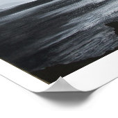 「アトランティックライト」白黒プリント ポスター (角)