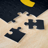 アトランティックラインクルーズライナー旅行ポスター ジグソーパズル (側面)