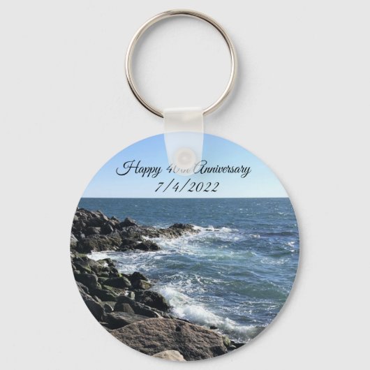 アトランティック海ブルー40周年記念写真 キーホルダー (正面)