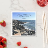 アトランティック海ブルー40周年記念写真 スタンダードカクテルナプキン (インサイチュ)