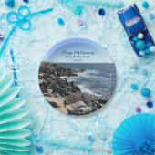 アトランティック海ブルー40周年記念写真 ペーパープレート (パーティー)